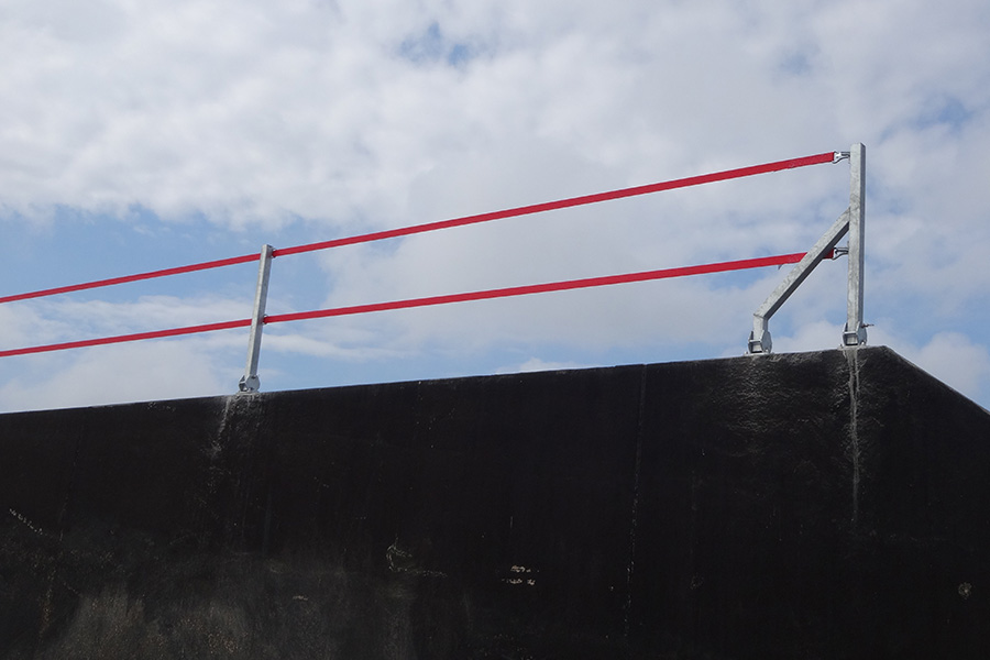 Beispiel Fahrsilogeländer schwenkbar